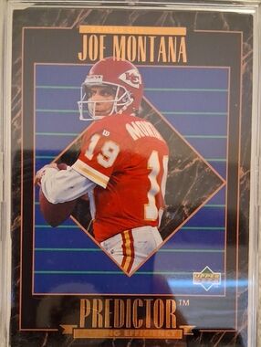 Joe Montana Kansas City Chiefs Predictor Football Card - Red & White